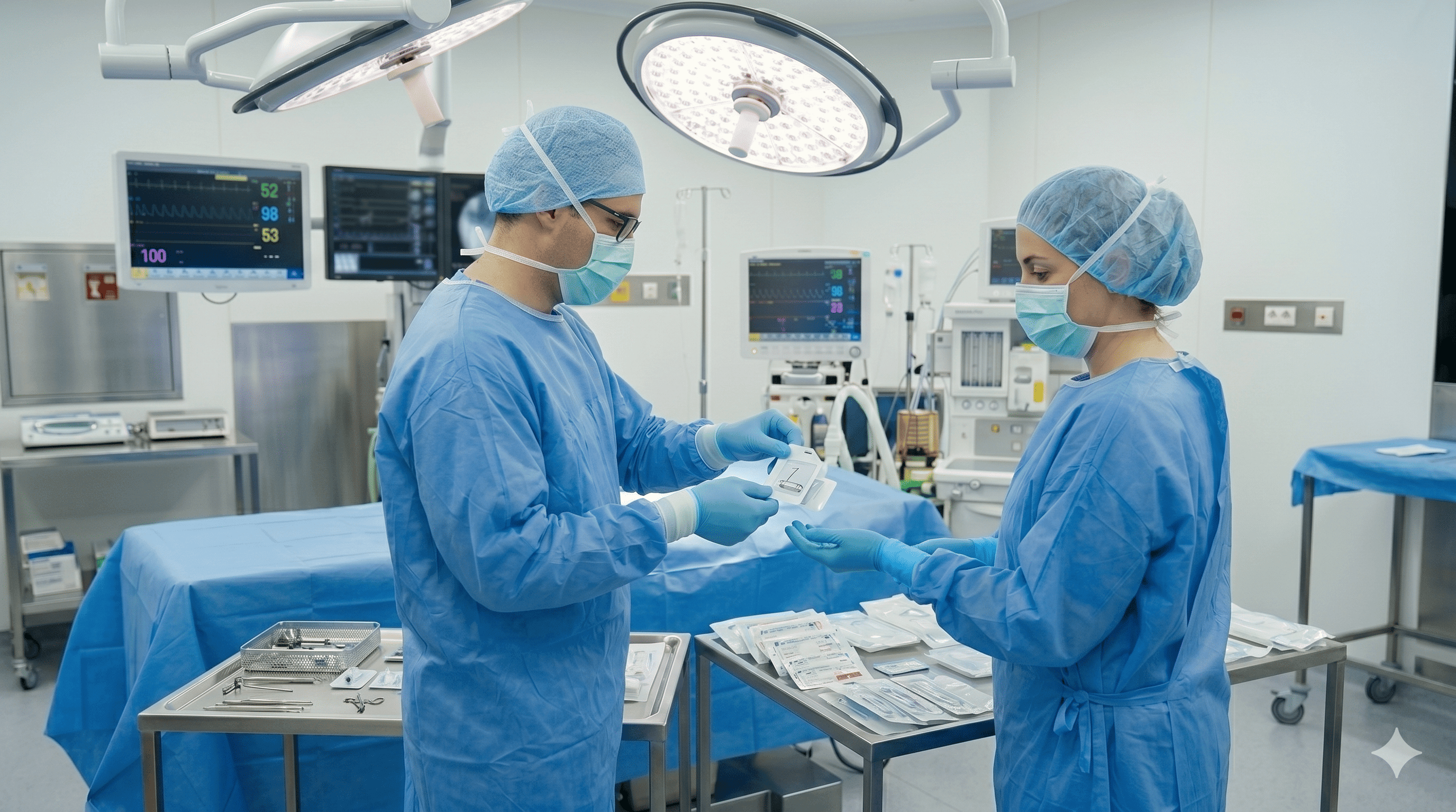 Equipo médico realizando una cirugía en quirófano